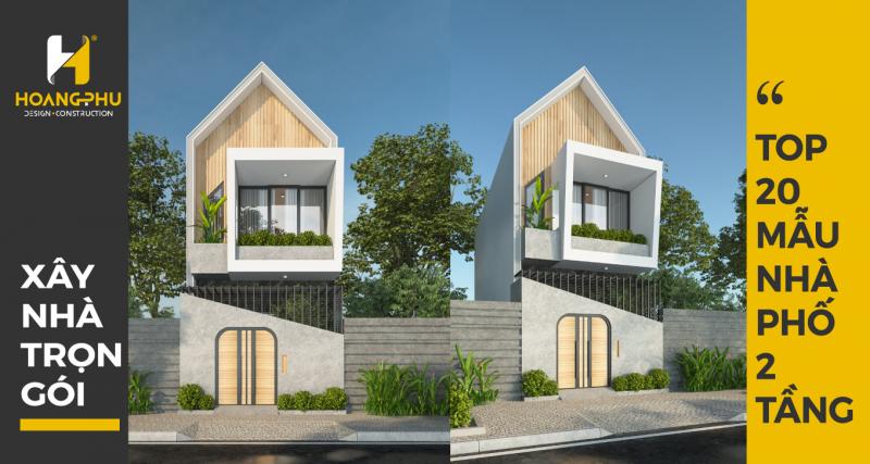 Top 20 mẫu Nhà Phố 2 tầng đẹp nhất