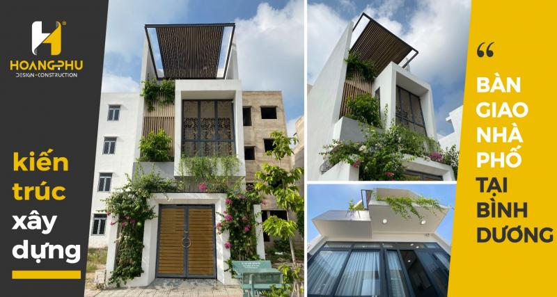 Bàn giao nhà phố hiện đại 3 tầng tại Bình Dương