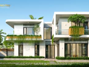 Biệt Thự 2 Tầng 4 Phòng Ngủ Hiện Đại Không Gian Sống Thoáng Rộng